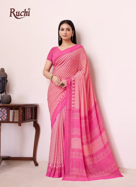 Ragaa Georgette 19 By Ruchi Georgette Daily Wear Saree Wholesale Price In Surat